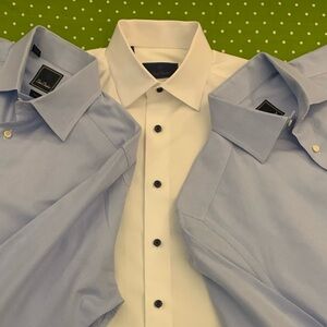 3 DAVID DONAHUE NWOT Dress Shirts for the PRICE of ONE